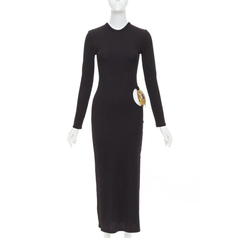 Christopher Esber Ribbed Cut Out Dress